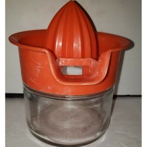 Gemco Citrus Hand Juicer & Glass Jar Vintage